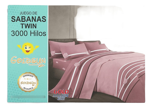 [002003] Juego De Sabanas Twin Size 1 Plaza Y Media 3000 Hilos 