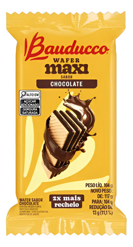 [011299] WAFER BAUDUCCO MAXI CHOCOLATE 104G