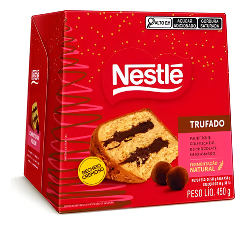 [011317] PAN DULCE PANETTONE NESTLE RELLENO DE TRUFA 450G