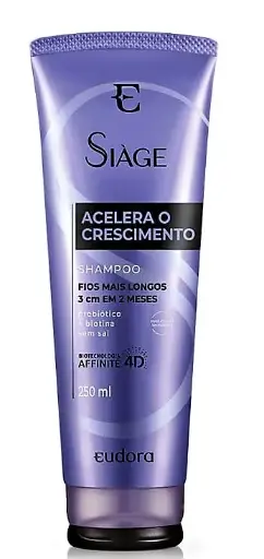 [011364] NUEVO! SHAMPOO EUDORA SIAGE ACELERA O CRESCIMENTO BISNAGA 250ML