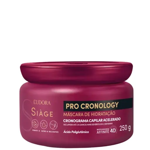 [011372] NUEVO! MASCARA DE HIDRATACAO EUDORA SIAGE PRO CRONOLOGY POTE 250G