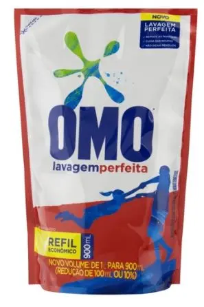 [011509] DETERGENTE LIQUIDO PARA ROPA OMO LAVADO PERFECTO SACHE 900ML