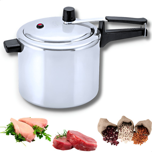 [011595] OLLA A PRESIÓN PANELUX CLASSIC DE ALUMINIO GRIS PULIDO 4,5LITROS